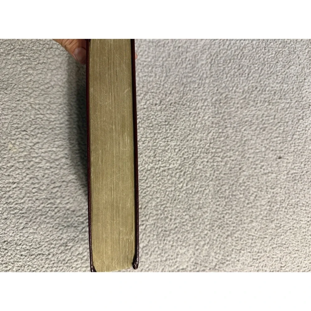 Holy Bible KJV Dugan 712 Giant Print Red Letter Ed Imitation Buffalo Leather EUC